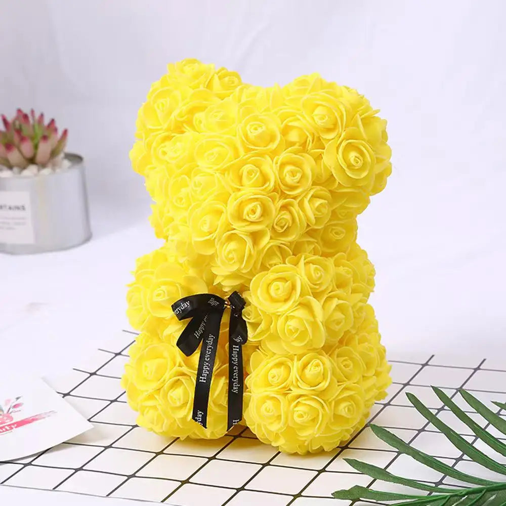 Artificial Rose Bear with Box