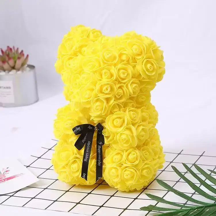 Artificial Rose Bear with Box