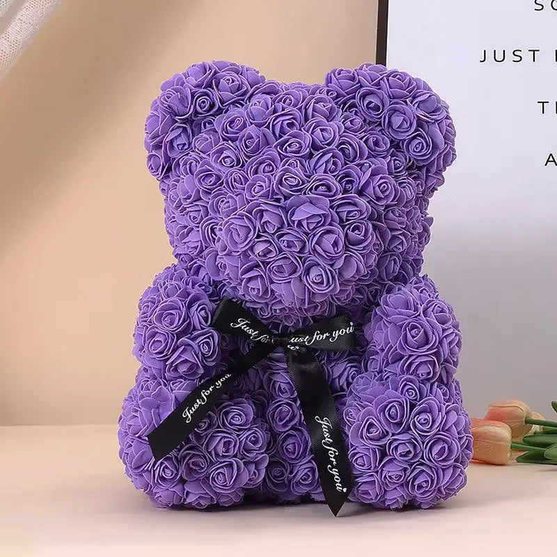 Artificial Rose Bear with Box