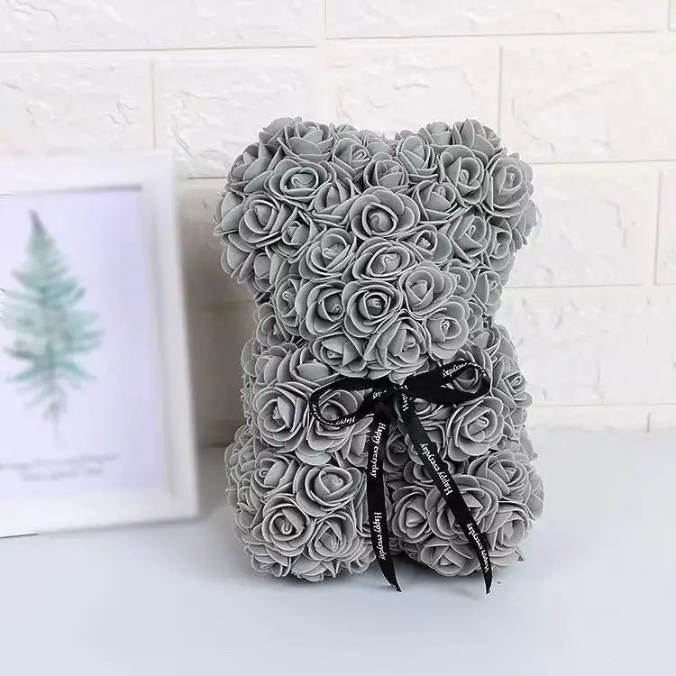 Artificial Rose Bear with Box