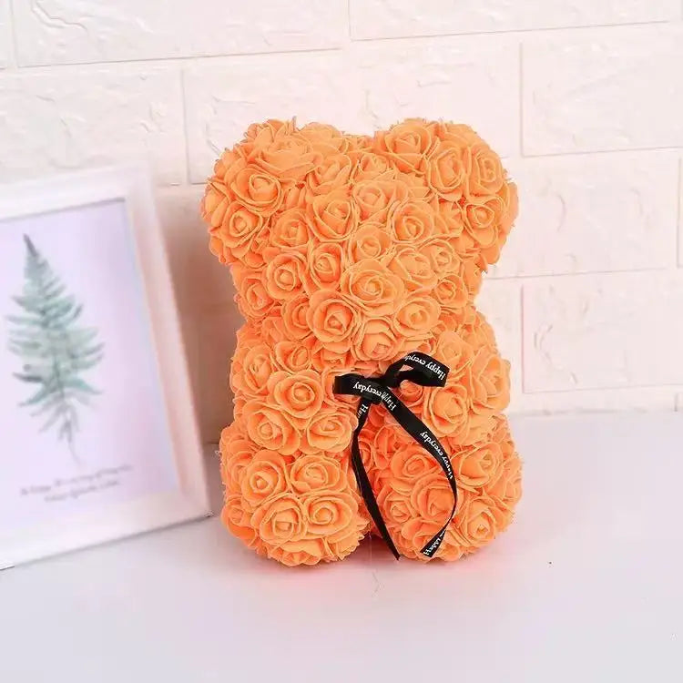 Artificial Rose Bear with Box