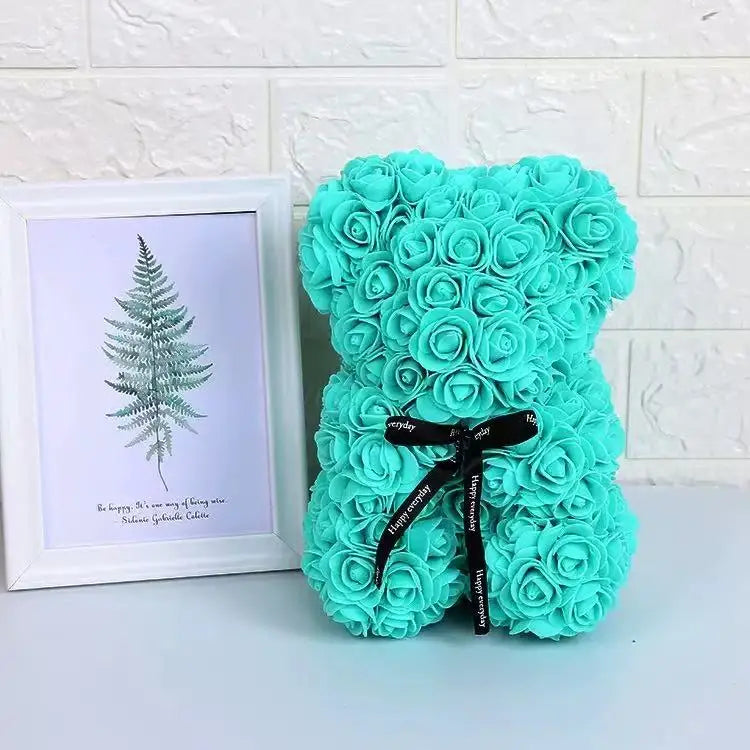 Artificial Rose Bear with Box